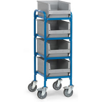 Chariot Porte-Bacs 4 Plateaux - 320x470mm - 250kg