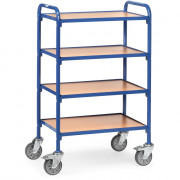 Chariot Porte-Bacs 4 Plateaux - 630x470mm - 250kg