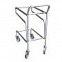 Chariot pour Bacs Plastiques en Acier - H.1055mm - 100kg