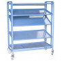 Servante à Bacs 5 Plateaux Inclinables en Tôle - 610x1225x1640mm - 250kg
