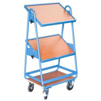 Servante à Bacs (armature Seule) 3 Plateaux Inclinables - 605x405x1230mm - 200kg