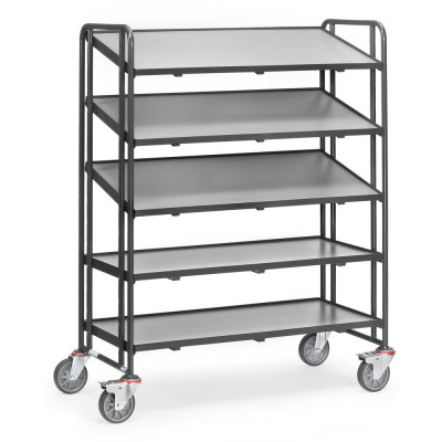 Servante bacs plastiques 400kg - Servante Fetra gris
