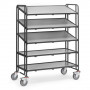 Servante bacs plastiques 400kg - Servante Fetra gris
