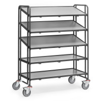 Servante bacs plastiques 400kg - Servante Fetra gris Servante bacs plastiques 400kg - Servante Fetra gris