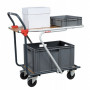 Servante pour Bacs Plastiques 2 Niveaux - 720x450 et 675x440x925mm - 250kg