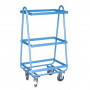 Servante pour Bacs Plastiques 3 Niveaux en Acier - 605x405x1230mm - 200kg