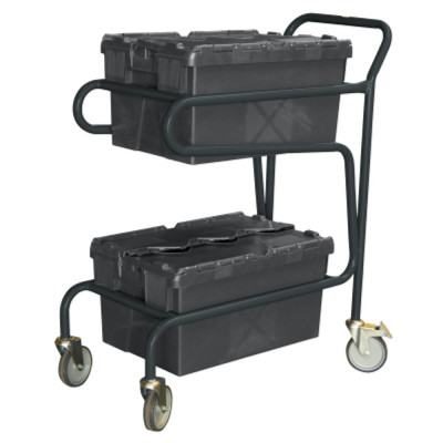 Servante pour Bacs Plastiques en Acier - H.1055mm - 100kg