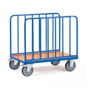 Chariot porte-panneaux 600kg, ridelles 750 mm de haut