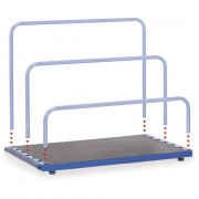 Rack à panneaux industriel 1200 kg - Fetra, robustesse assurée