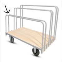 Ridelles supplémentaires pour chariot porte panneau Manuloire Ridelles supplémentaires pour chariot porte panneau Manuloire