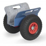 Rouleur de Panneaux - avec Protection Feutre - Support 95mm - Roues Pneumatique - 250kg