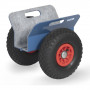 Rouleur de Panneaux - avec Protection Feutre - Support 95mm - Roues Pneumatique - 250kg