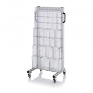 Chariots pour bacs basculants transparents