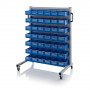 Chariot pour bacs de stockage et blocs tiroirs – Dimensions 112 x 65 x 135 cm – avec 42 blocs tiroir