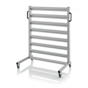 Chariot pour bacs de stockage et blocs tiroirs – Dimensions 112 x 65 x 135 cm – Nu (sans bacs)