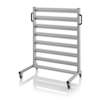 Chariot pour bacs de stockage et blocs tiroirs – Dimensions 112 x 65 x 135 cm – Nu (sans bacs)