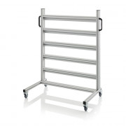 Chariot pour bacs de stockage et blocs tiroirs – Dimensions 112 x 65 x 135 cm – Nu (sans bacs)