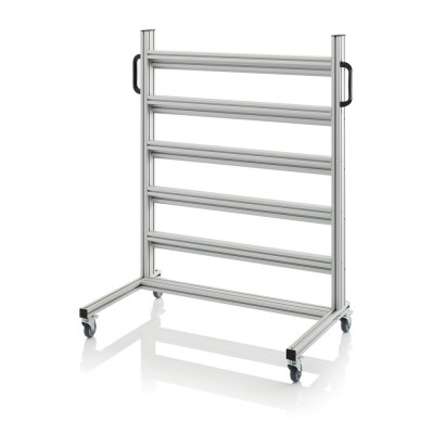 Chariot pour bacs de stockage et blocs tiroirs – Dimensions 112 x 65 x 135 cm – Nu (sans bacs)