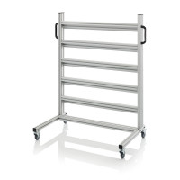 Chariot pour bacs de stockage et blocs tiroirs – Dimensions 112 x 65 x 135 cm – Nu (sans bacs)