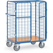 Chariot Grillagé pour Colis à Portes Battantes - 1000x600x1552mm - 600kg