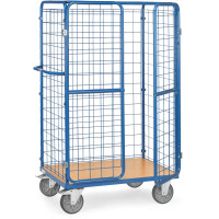 Chariot Grillagé pour Colis à Portes Battantes avec Toit - 1000x600x1800mm - 600kg Chariot Grillagé pour Colis à Portes Battantes avec Toit - 1000x600x1800mm - 600kg