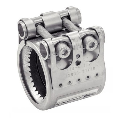 Collier de raccordement tube métal inox 304 - Étanchéité fiable