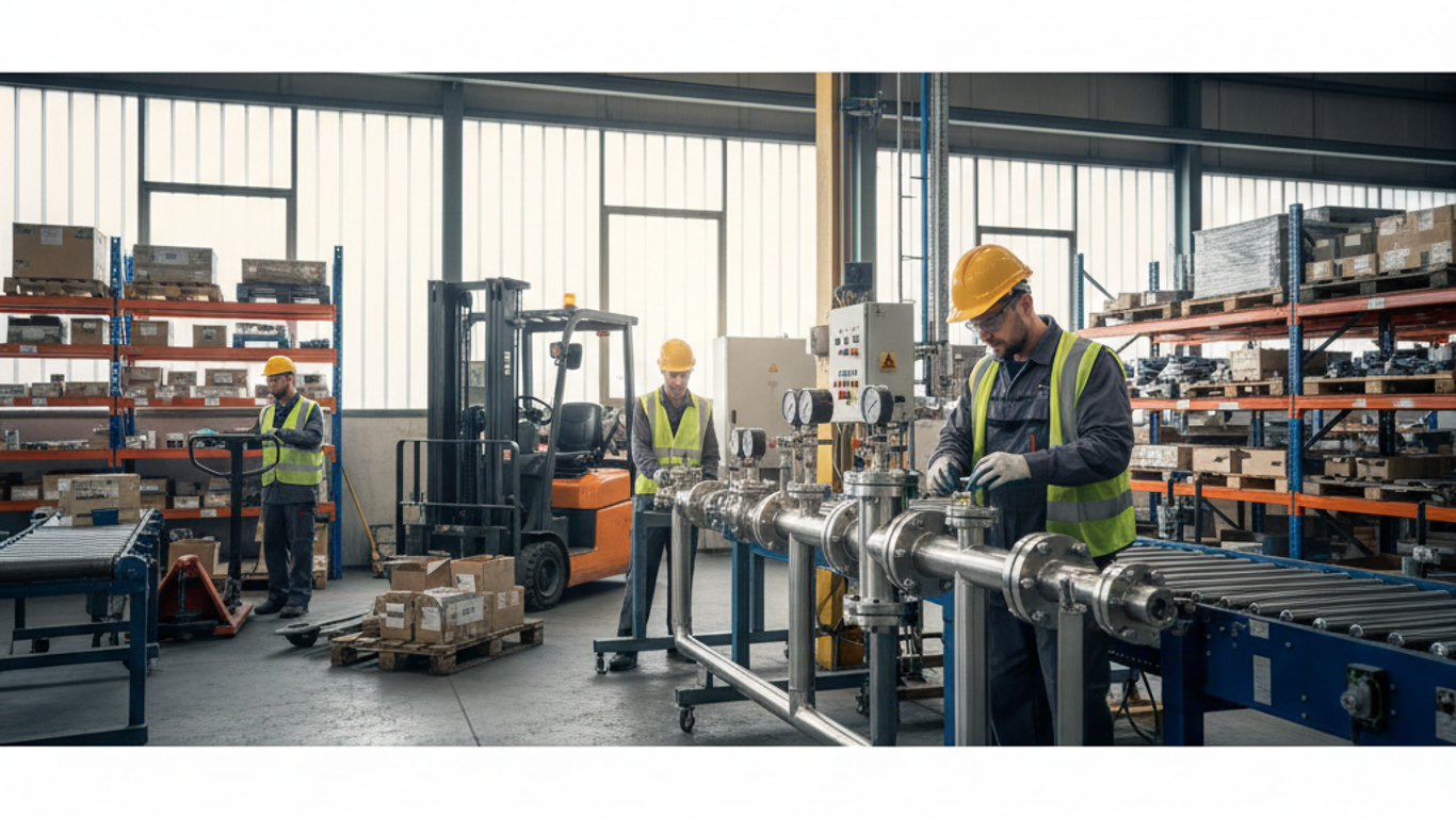 Types de robinetterie industrielle vannes et raccords