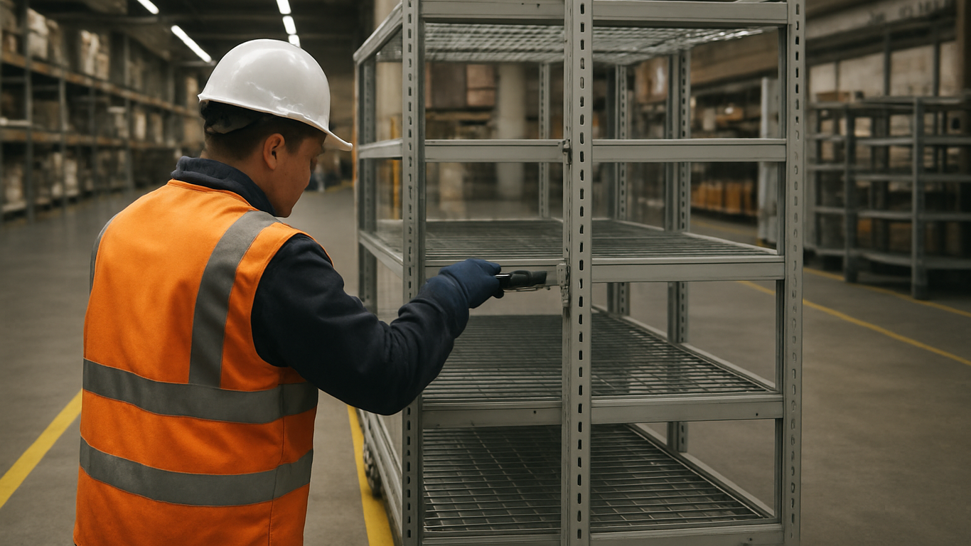 Lubrification et ajustement rayonnages roulants industriels
