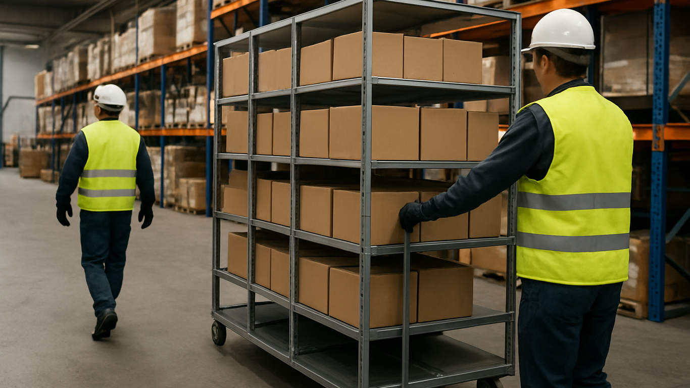 Application pratique des rayonnages roulants en industrie et logistique
