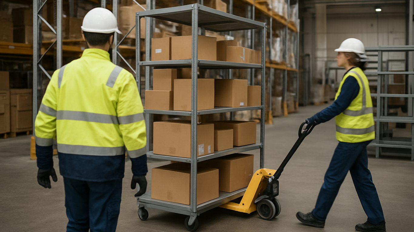 Conception d'un système de stockage mobile efficace en entrepôt
