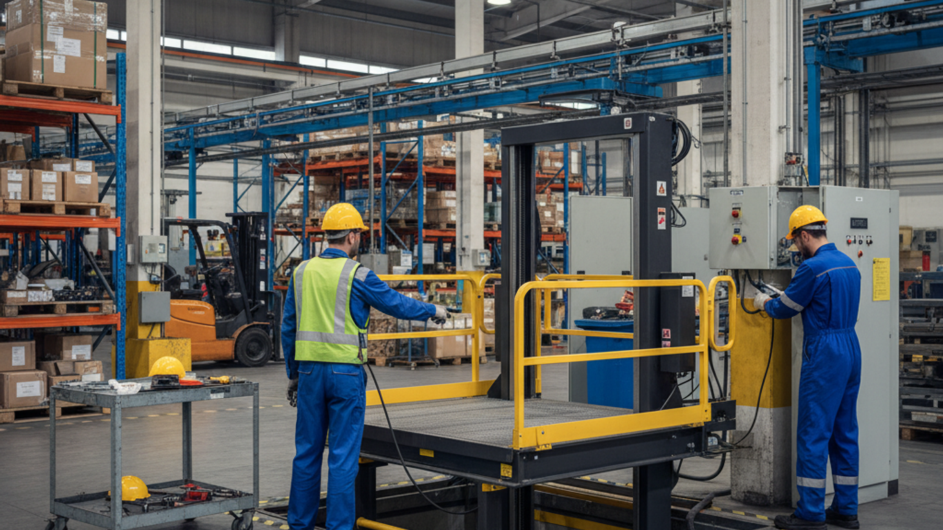 Installation de table élévatrice électrique : étapes clés pour une mise en service réussie