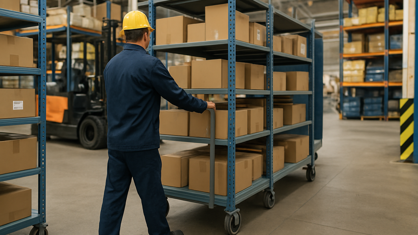 Avantages du stockage mobile et des rayonnages roulants en entrepôt industriel