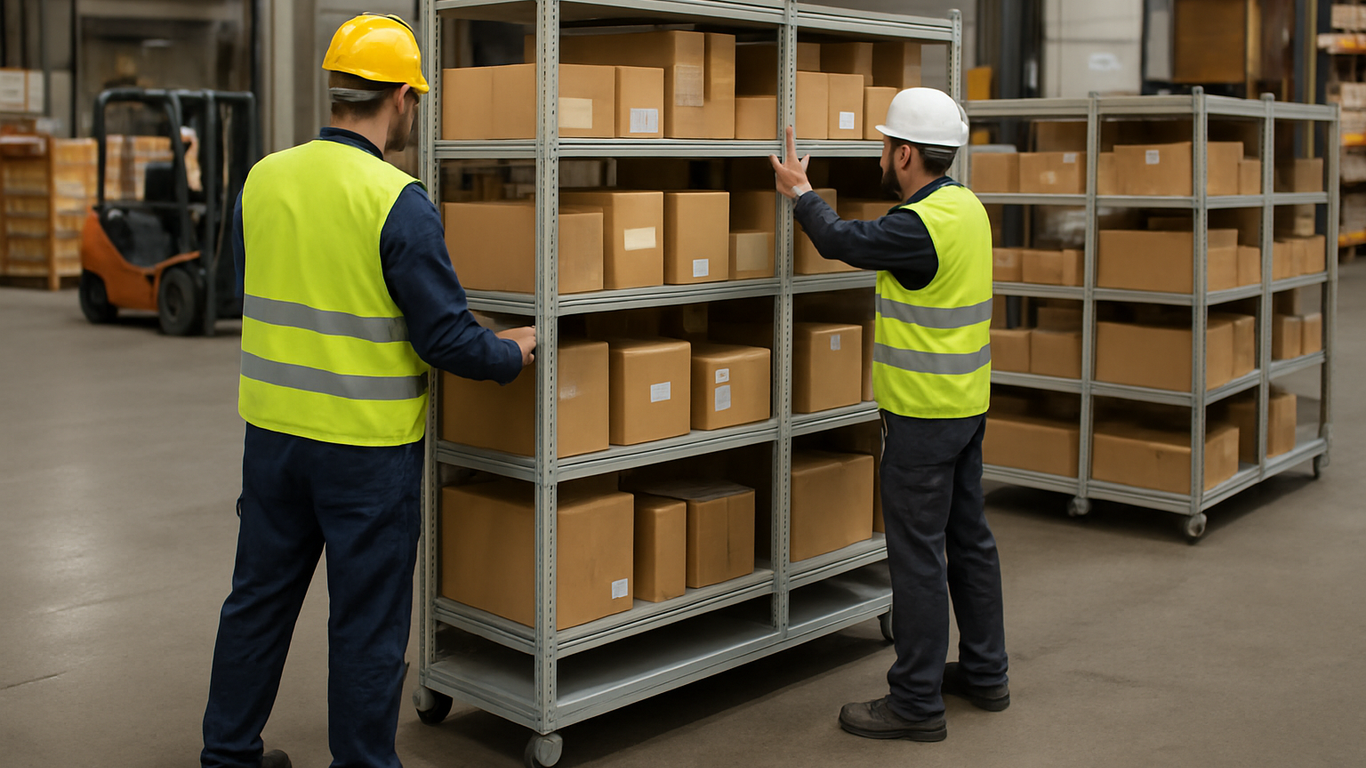Types de solutions de stockage mobile et rayonnages roulants