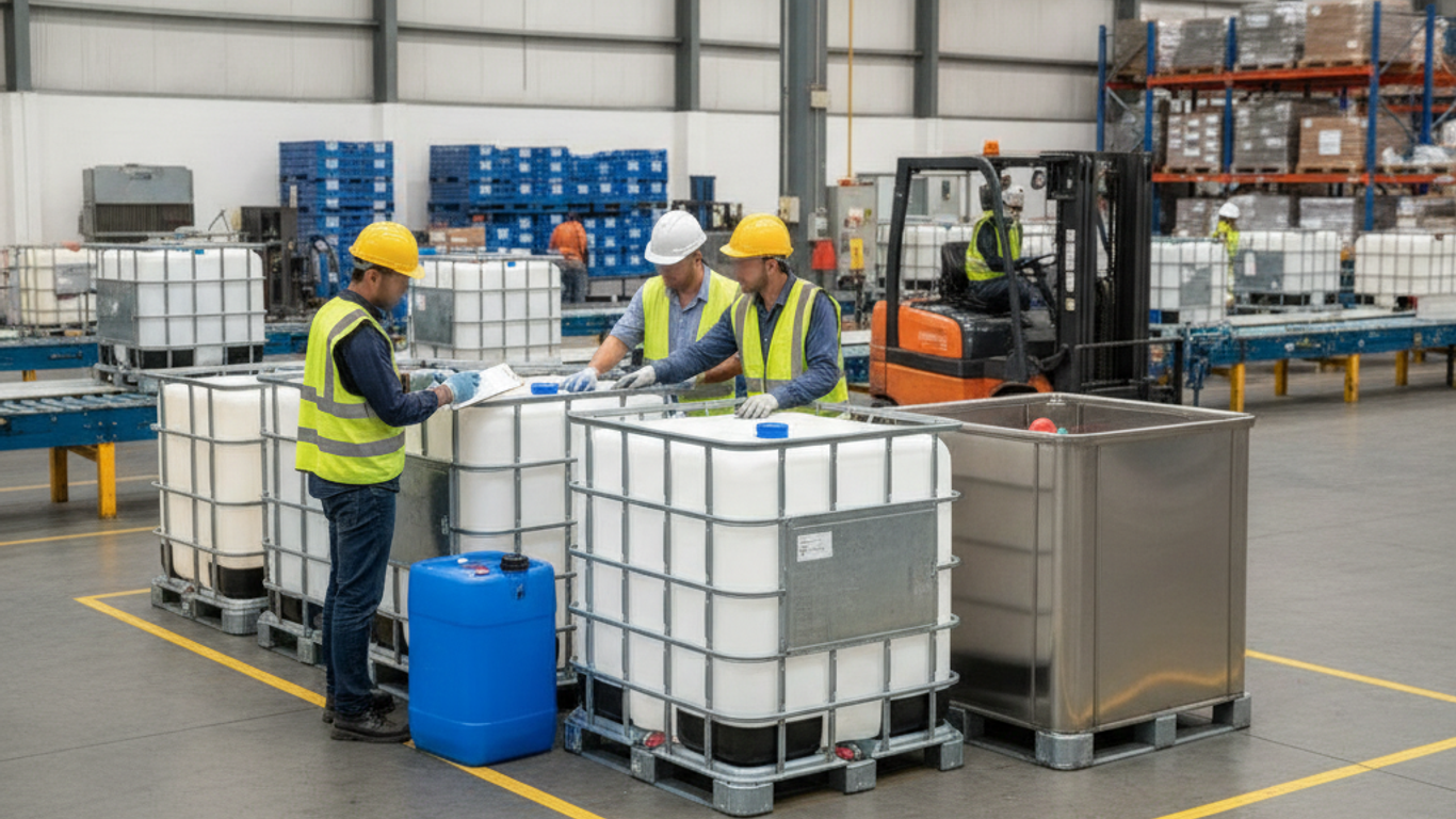 Capacité et dimensions des IBC