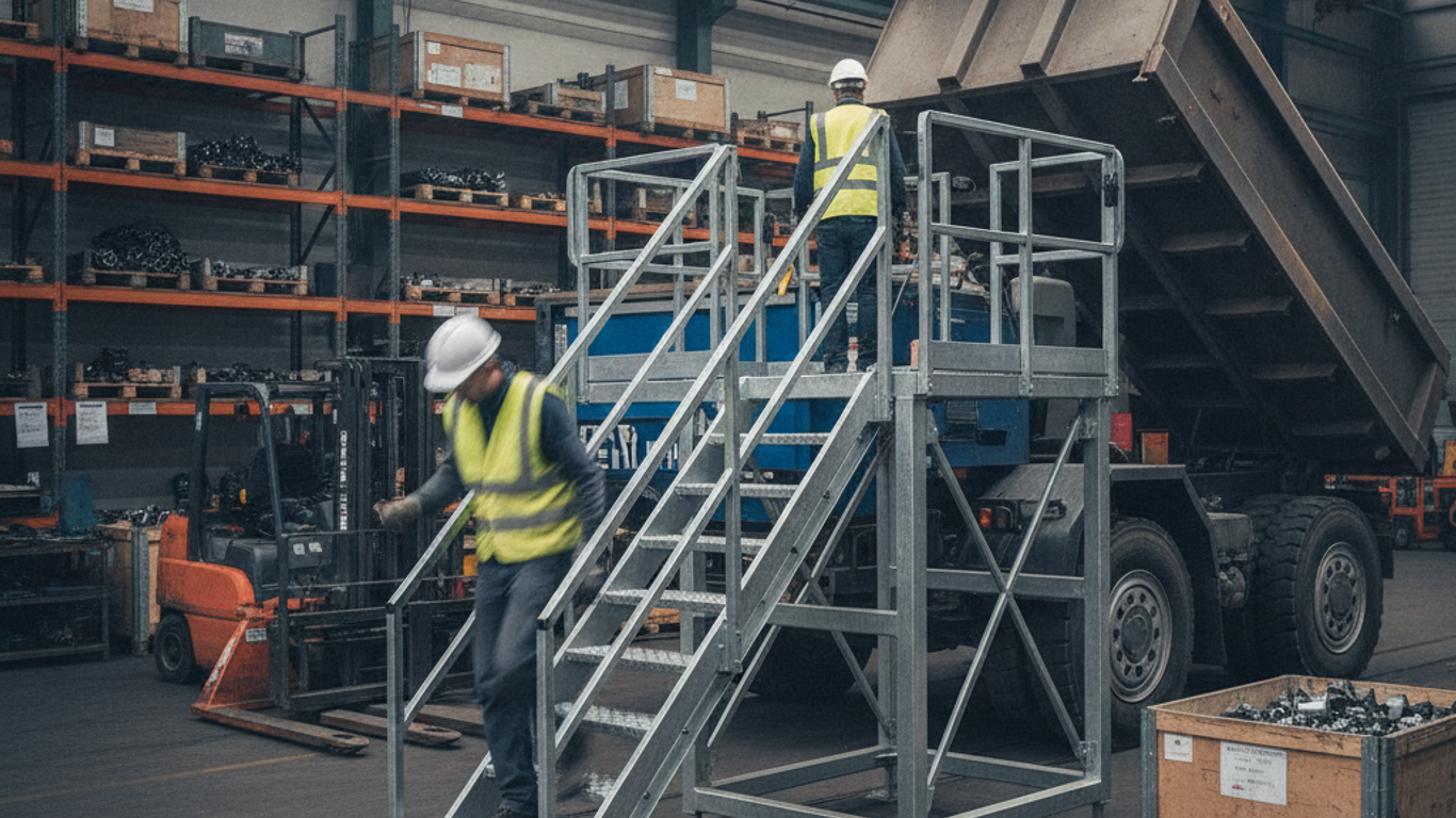 Cas d'utilisation des plateformes pour camions dans les secteurs industriels