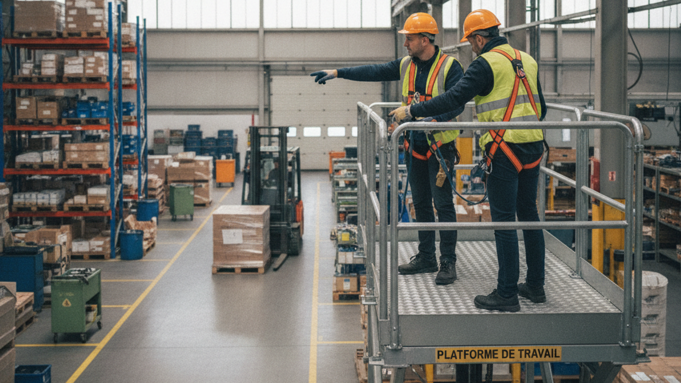 Sécurité sur la plateforme de travail : pratiques essentielles à adopter
