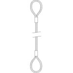 Elingue de levage câble acier boucle/boucle Système S max 3,2T