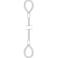 Elingue de levage câble acier boucle/boucle Système S max 3,2T Elingue de levage câble acier boucle/boucle Système S max 3,2T
