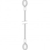 Elingue de levage câble acier cossée/cossée Système S max 3,2 T