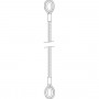 Elingue de levage câble acier cossée/cossée Système S max 3,2 T