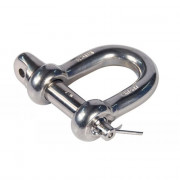 Manille droite de sécurité inox 316L pour levage durable