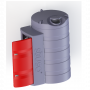 Cuve 1500 L pour stockage de GNR équipée avec grande armoire