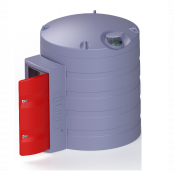 Cuve 5000 L pour stockage de GNR équipée avec grande armoire