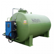 Cuve de stockage acier double-paroi cylindrique 9000 Litres