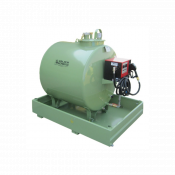 Cuve GNR 1300 L de stockage acier simple paroi avec son bac de rétention