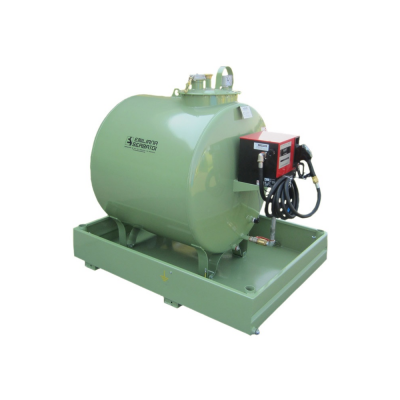 Cuve GNR 1300 L de stockage acier simple paroi avec son bac de rétention