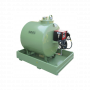Cuve GNR 1300 L de stockage acier simple paroi avec son bac de rétention
