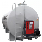 Cuve gnr 3000 Litres toute équipée extérieure cylindrique avec échelle