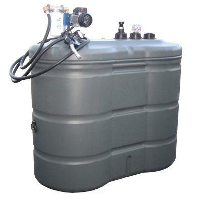 Cuve station-service PEHD 1500 L double paroi GNR / FIOUL de DURAPLAS