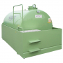 Cuve de stockage d'huiles usée 9000 L avec marches d'accès